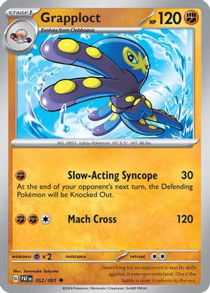 Grapploct 052/091  SV Paldean Fates - Uncommon