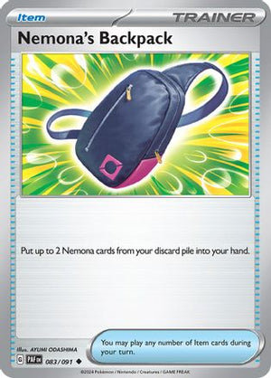 Nemona's Backpack 083/091  - Reverse Holofoil SV Paldean Fates - Uncommon
