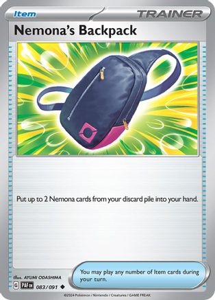 Nemona's Backpack 083/091  SV Paldean Fates - Uncommon