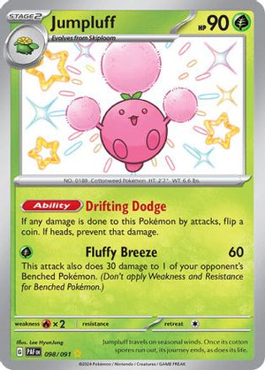 Jumpluff 098/091  - Holofoil SV Paldean Fates - Shiny Rare