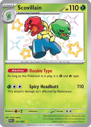 Scovillain 107/091  - Holofoil SV Paldean Fates - Shiny Rare