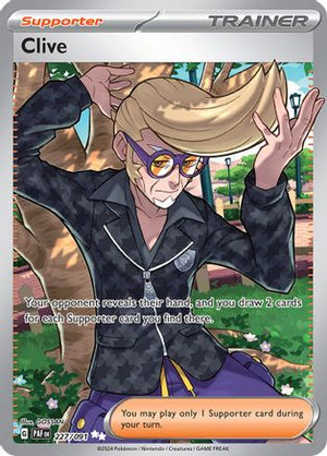 Clive 227/091  - Holofoil SV Paldean Fates - Ultra Rare