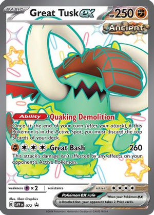 Great Tusk ex 072  - Holofoil SV Scarlet & Violet Promo Cards - Promo