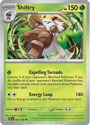 Shiftry 005/162  SV05 Temporal Forces - Uncommon
