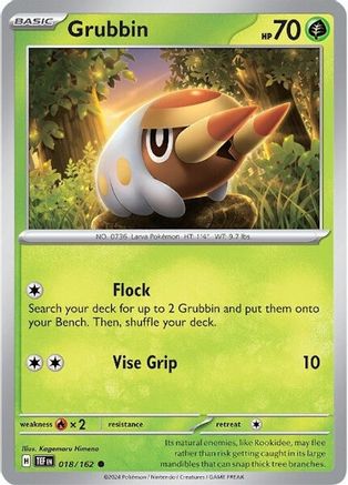 Grubbin 018/162  SV05 Temporal Forces - Common