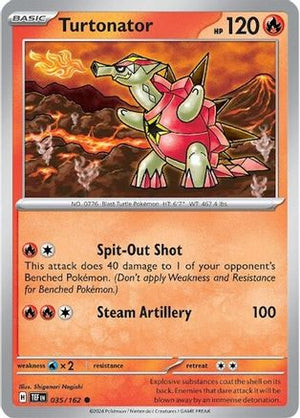 Turtonator 035/162  - Reverse Holofoil SV05 Temporal Forces - Common