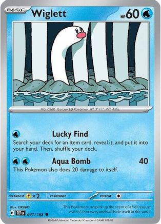 Wiglett 047/162  - Reverse Holofoil SV05 Temporal Forces - Common