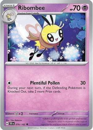 Ribombee 076/162  - Reverse Holofoil SV05 Temporal Forces - Uncommon