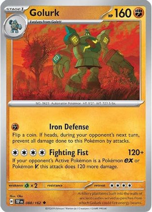 Golurk 088/162  SV05 Temporal Forces - Uncommon