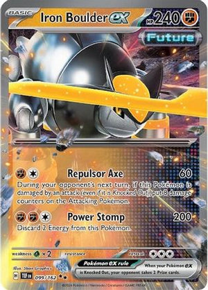 Iron Boulder ex 099/162  - Holofoil SV05 Temporal Forces - Double Rare