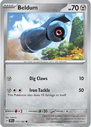 Beldum 113/162  - Reverse Holofoil SV05 Temporal Forces - Common
