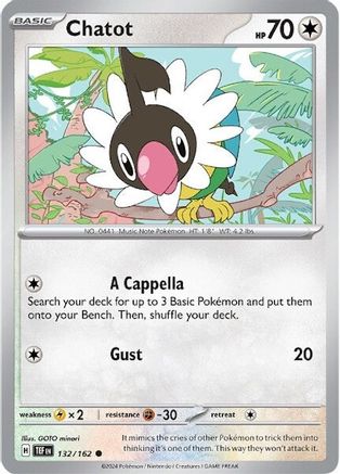 Chatot 132/162  SV05 Temporal Forces - Common