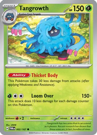 Tangrowth 002/167  SV06 Twilight Masquerade - Common