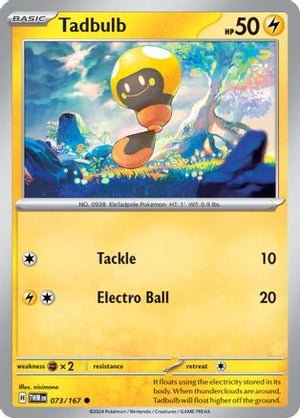 Tadbulb 073/167  - Reverse Holofoil SV06 Twilight Masquerade - Common
