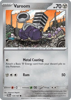 Varoom 124/167  - Reverse Holofoil SV06 Twilight Masquerade - Common