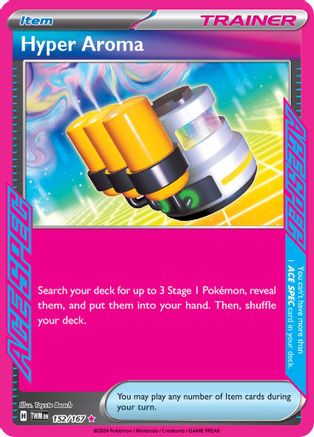 Hyper Aroma 152/167  - Holofoil SV06 Twilight Masquerade - ACE SPEC Rare