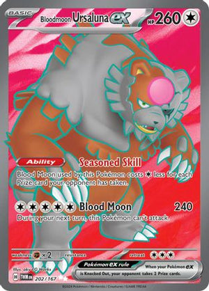 Bloodmoon Ursaluna ex 202/167  - Holofoil SV06 Twilight Masquerade - Ultra Rare