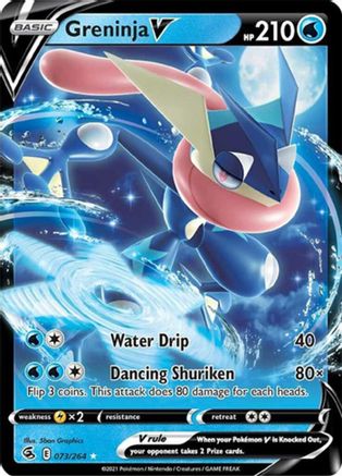 Greninja V (Non-Holo) 073/264  Deck Exclusives - Promo