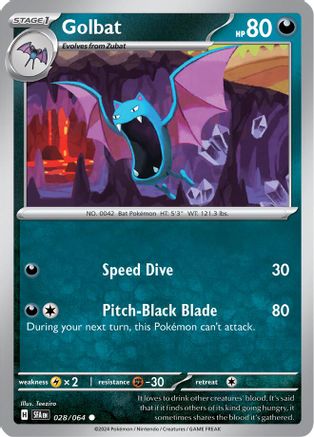 Golbat 028/064  SV Shrouded Fable - Common