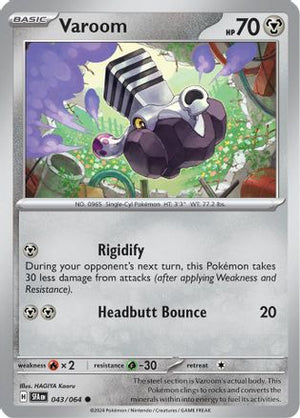 Varoom 043/064  - Reverse Holofoil SV Shrouded Fable - Common