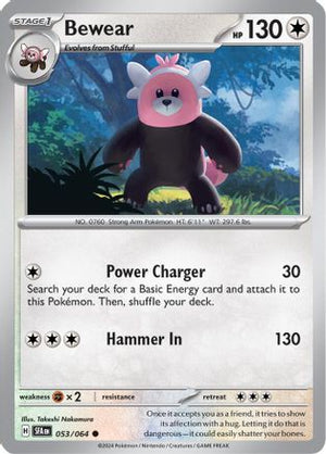 Bewear 053/064  - Reverse Holofoil SV Shrouded Fable - Common