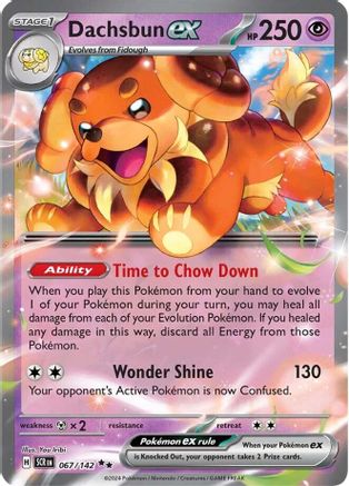 Dachsbun ex 067/142  - Holofoil SV07 Stellar Crown - Double Rare