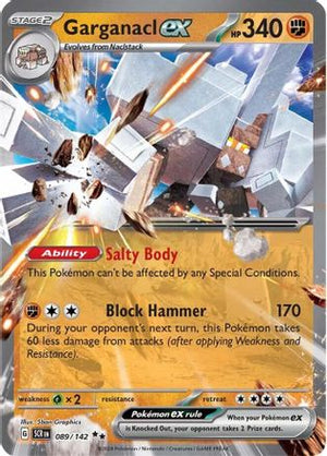 Garganacl ex 089/142  - Holofoil SV07 Stellar Crown - Double Rare