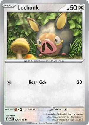 Lechonk 126/142  - Reverse Holofoil SV07 Stellar Crown - Common