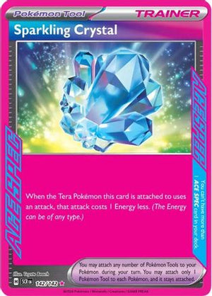 Sparkling Crystal 142/142  - Holofoil SV07 Stellar Crown - ACE SPEC Rare
