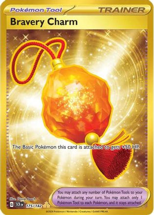 Bravery Charm 175/142  - Holofoil SV07 Stellar Crown - Hyper Rare