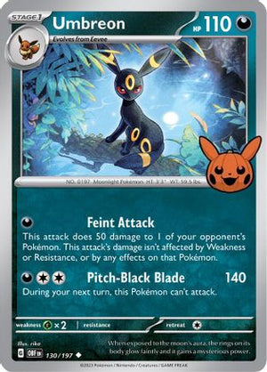 Umbreon 130/197  Trick or Trade BOOster Bundle 2024 - Uncommon