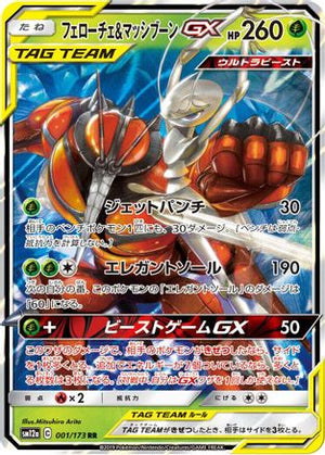 Pheromosa & Buzzwole GX (001/173) - SM12a TAG TEAM GX Tag All Stars Holofoil