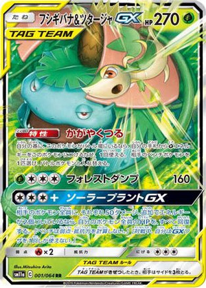 Venusaur & Snivy GX - 001/064 (001/064) - SM11a Remix Bout Holofoil