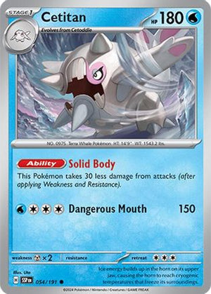 Cetitan 054/191  - Reverse Holofoil SV08 Surging Sparks - Common