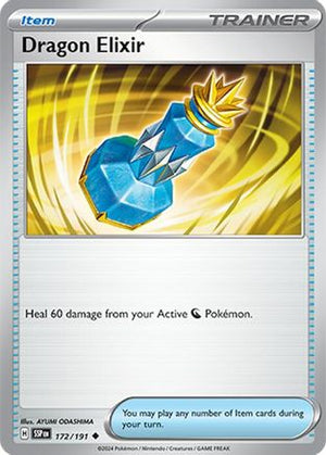 Dragon Elixir 172/191  - Reverse Holofoil SV08 Surging Sparks - Uncommon