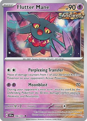 Flutter Mane 096/191  - Reverse Holofoil SV08 Surging Sparks - Uncommon