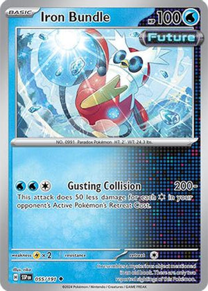 Iron Bundle 055/191  - Reverse Holofoil SV08 Surging Sparks - Uncommon