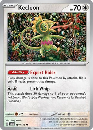 Kecleon 150/191  - Reverse Holofoil SV08 Surging Sparks - Common