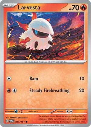 Larvesta 024/191  SV08 Surging Sparks - Common