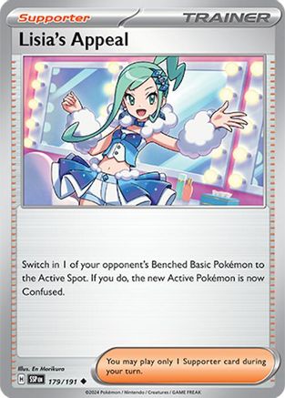 Lisia's Appeal 179/191  SV08 Surging Sparks - Uncommon