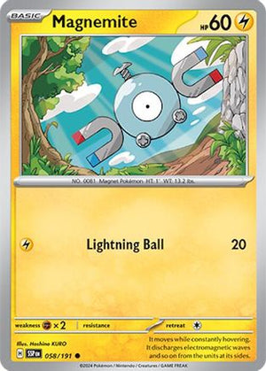 Magnemite 058/191  SV08 Surging Sparks - Common