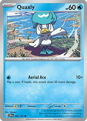 Quaxly 050/191  - Reverse Holofoil SV08 Surging Sparks - Common
