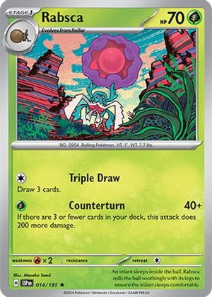 Rabsca 014/191  - Reverse Holofoil SV08 Surging Sparks - Rare