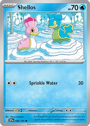 Shellos 046/191  - Reverse Holofoil SV08 Surging Sparks - Common