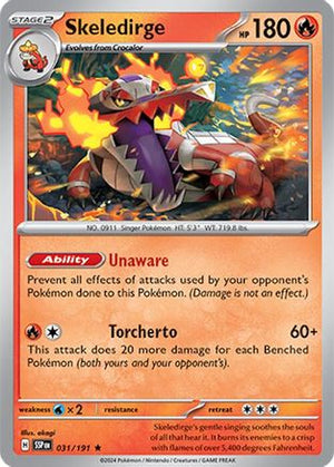 Skeledirge 031/191  - Holofoil SV08 Surging Sparks - Rare