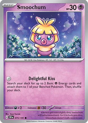 Smoochum 075/191  - Reverse Holofoil SV08 Surging Sparks - Common