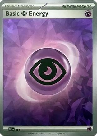 Basic Psychic Energy (Cracked Ice Holo) 013  - Holofoil SVE Scarlet & Violet Energies - Common
