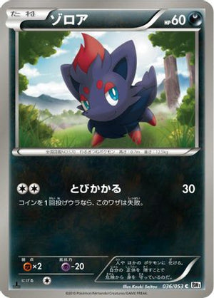Zorua (036/053) - BW1 White Collection 1st Edition