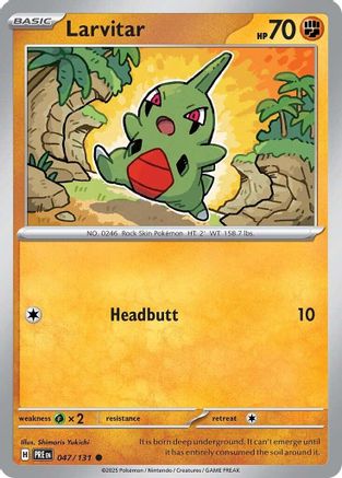 Larvitar 047/131  SV Prismatic Evolutions - Common