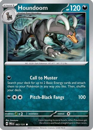 Houndoom 063/131  SV Prismatic Evolutions - Common